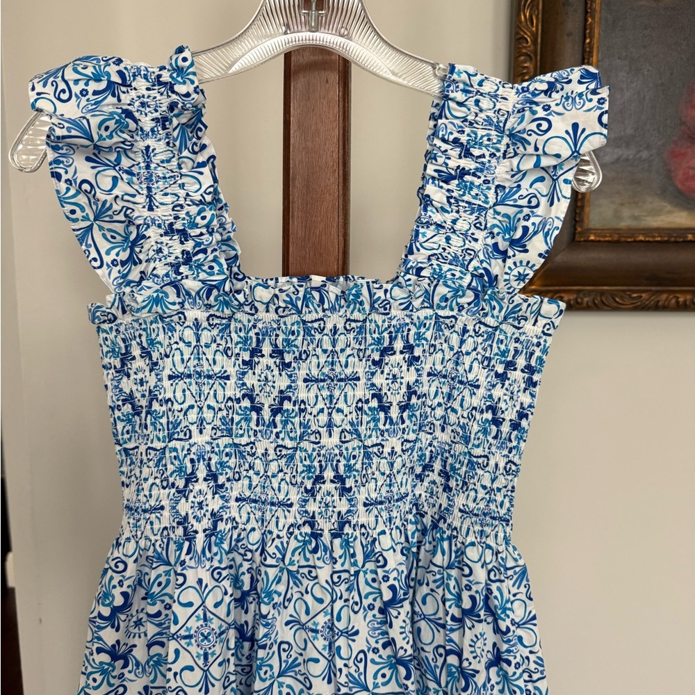 Hill House Ellie Nap Dress in Blue Mosaic - Picture 8 of 16